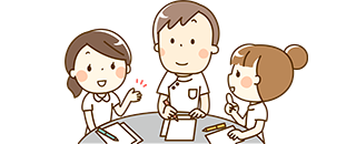 チームで支えあうあたたかい職場